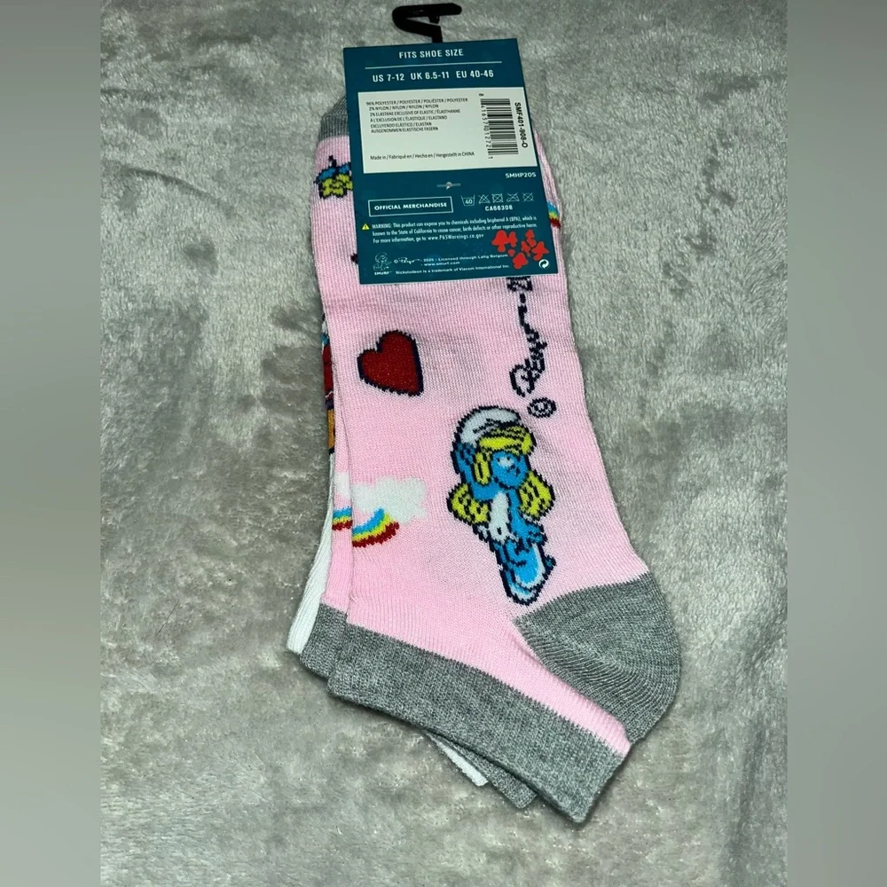 Two pack Smurfs novelty socks